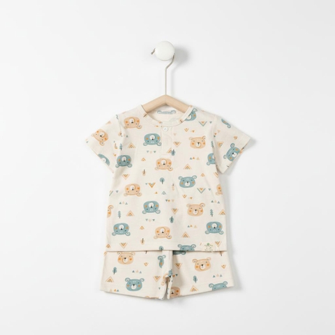 Bộ cotton trẻ em - bé trai B004 6m/36m TS20