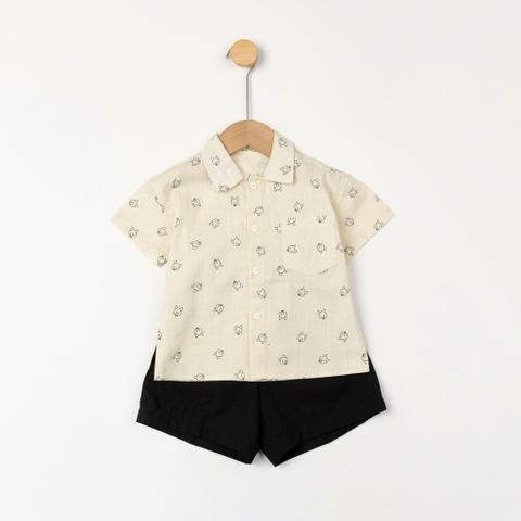 Bộ cotton trẻ em - bé trai B001 2/10 NH55