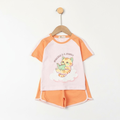Bộ cotton trẻ em - bé gái G005 4/12  TS40