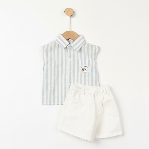 Bộ cotton trẻ em - bé trai B001 2/10 NH55