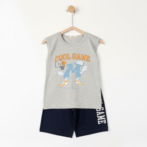 Bộ cotton trẻ em - bé trai B002 8/16 TS54