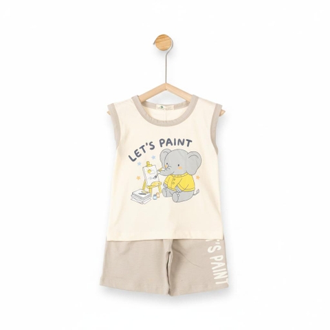 Bộ cotton trẻ em - bé trai B003 1/7 TS53