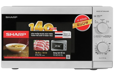 Lò vi sóng Sharp R-211TV-SL 21 lít