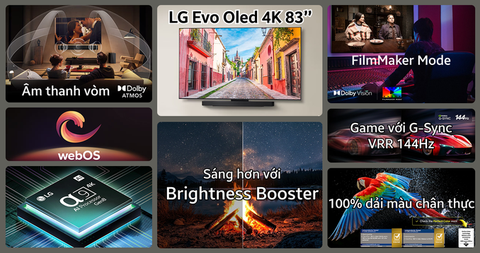 Smart Tivi OLED evo LG AI 4K 83 inch OLED83C5PSA