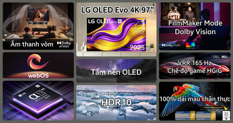 Smart Tivi OLED evo LG 4K 97 inch 97G5PSA