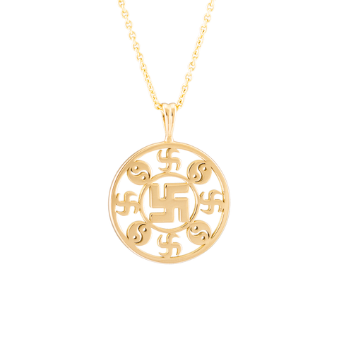 Mặt dây chuyền hình tròn (Wan Pendant 18kt Yellow Gold 17mm)