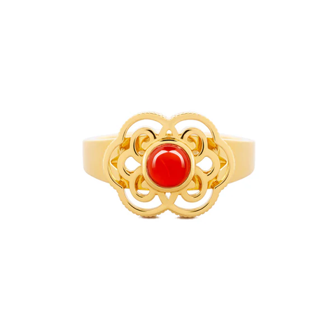 Nhẫn (Blissful Ruyi with Carnelian)