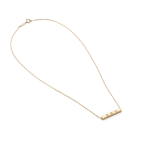 Dây chuyền - Mặt khối chữ nhật 14k (Zhen Shan Ren Elegant Virtues)