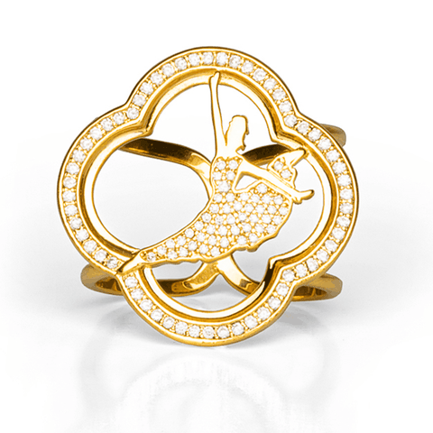 Nhẫn đeo khăn Bảo Bối Shen Yun - Vàng