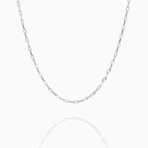 Dây chuyền - Trơn 16 - Màu bạc (Paperclip Chain )