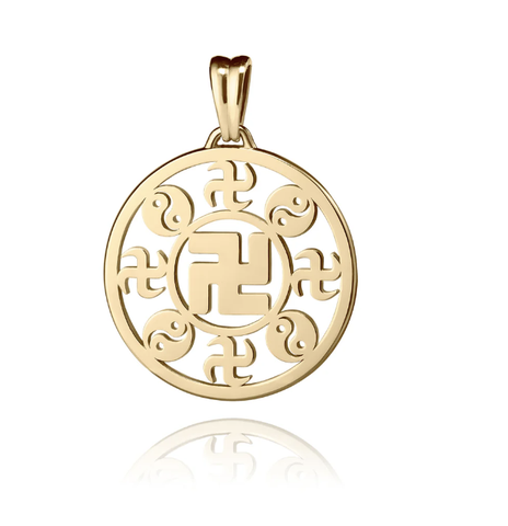 Mặt dây chuyền hình tròn (Wan Pendant 18kt Yellow Gold 25mm)