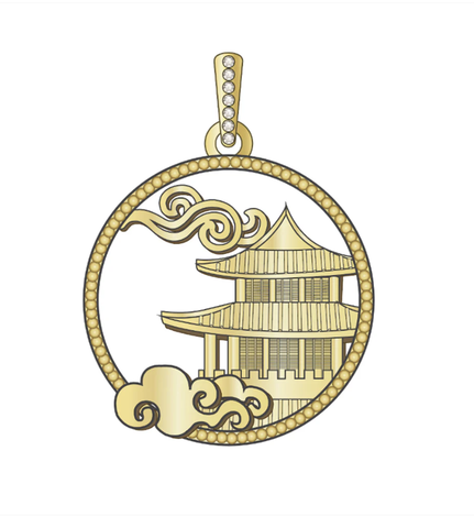 Charm - (Mystical Moon Palace-Gold 23mm)