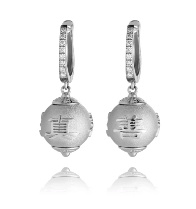 Khuyên tai (Zhen Shan Ren Timeless Heritage Earrings - Sterling Silver)