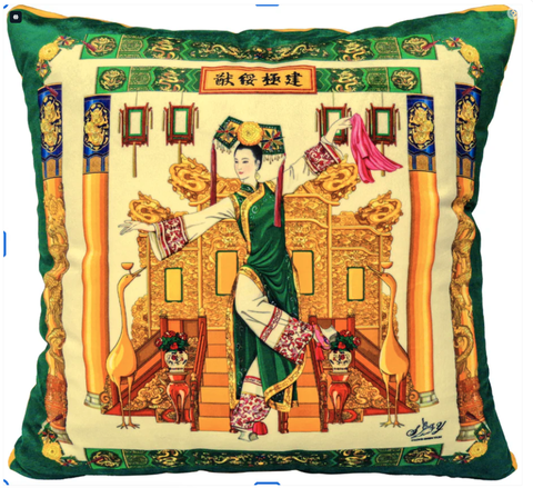 Vỏ gối nhung trang trí (Manchurian Grace)