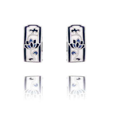 Khuyên tai (Blue and White Lotus Huggie)