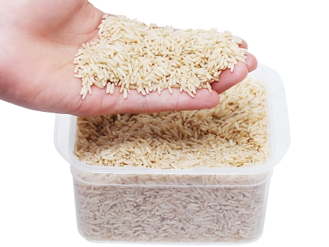 Gạo Lứt Hữu Cơ Hoa Nắng Hộp 2Kg - Hạt thon dài, màu nâu, dẻo bùi, vị ngọt tự nhiên
