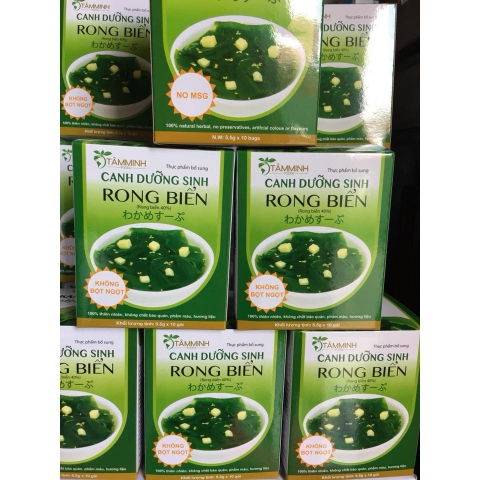 Canh Dưỡng Sinh Rong Biển TÂM MINH hộp 10 gói