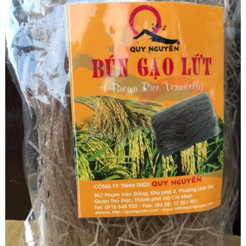 Bún gạo lứt đỏ hữu cơ Quy Nguyên gói 200g