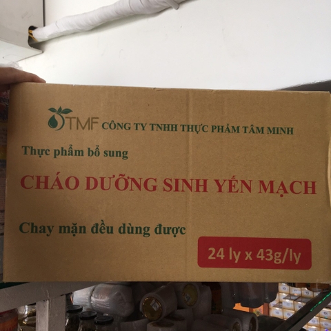 [Thùng 24 ly]Cháo Dưỡng Sinh Yến Mạch Tâm Minh
