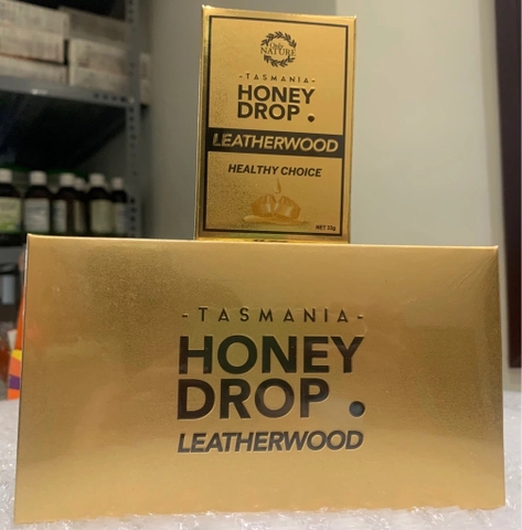 Kẹo Sả Nhân Mật Ong Honey Drop Leatherwood Vàng Kim lốc 10 hộp