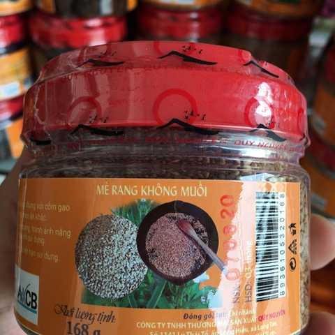 Mè rang muối Quy Nguyên hộp 168g