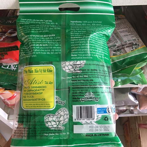 Trà atiso gói xanh Ngọc Duy 50 túi lọc