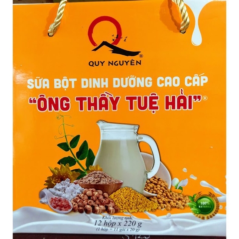 [ Thùng 12 hộp] Sữa bột dinh dưỡng cao cấp Ông Thầy Tuệ Hải hộp 220g