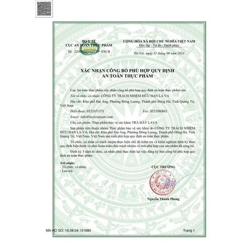 Trà dây Lava hộp 30 túi lọc