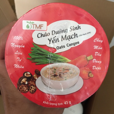 [Thùng 24 ly]Cháo Dưỡng Sinh Yến Mạch Tâm Minh