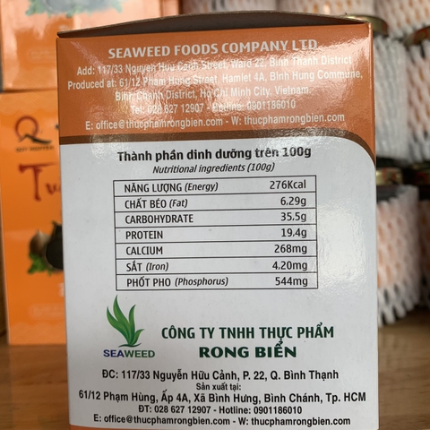 Canh rong biển đông trùng hạ thảo hộp 10gói