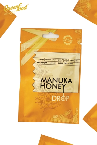 Kẹo Gừng Sả Mật Ong Manuka đường kiêng OnLy Nature túi 5 viên