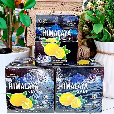 Kẹo chanh muối HIMALAYA SALT EXTRA COOL- Hộp 12 gói x 6 viên
