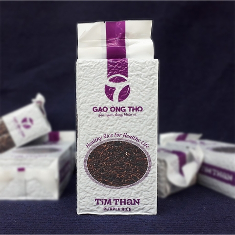 Gạo Lứt Tím Than Ông Thọ 1Kg -[Đặc sản Sóc Trăng]