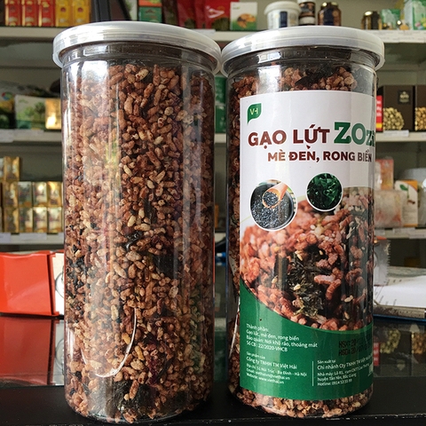 Cơm sấy gạo lứt mè đen rong biển Zozin 310g