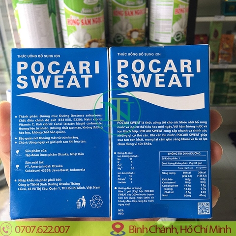 [Combo 10 hộp] Pocari Sweat dạng bột 5 gói- Thức uống bổ sung ion Pocari