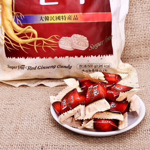 Kẹo Sâm Không Đường Hàn Quốc gói 500g