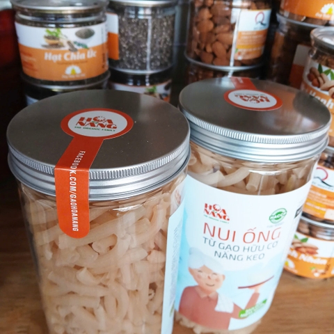 Nui ống dài hữu cơ Nàng Keo Hoa Nắng hủ 350g