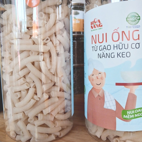 Nui ống dài hữu cơ Nàng Keo Hoa Nắng hủ 350g
