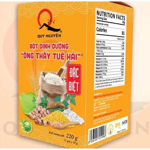 Bột dinh dưỡng đặc biệt Ông thầy Tuệ Hải 220g -[ Thùng 12 hộp]