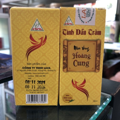 Tinh dầu tràm Nhãn Vàng Hoàng Cung Lava 50ml- CHÍNH HÃNG