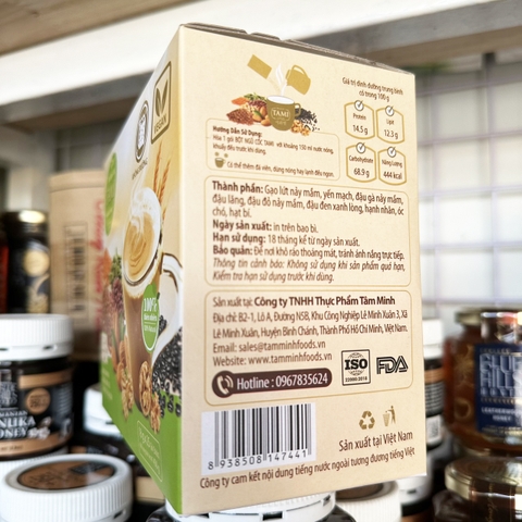 Bột ngũ cốc TAMI không đường hộp 450g - [Công ty Tâm Minh]