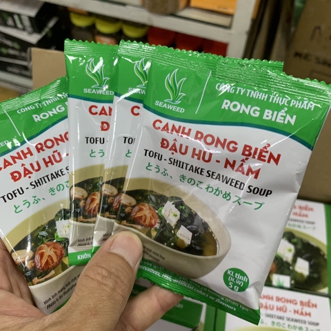 Canh rong biển đậu hủ nấm hộp 50g (10 gói x 5g)