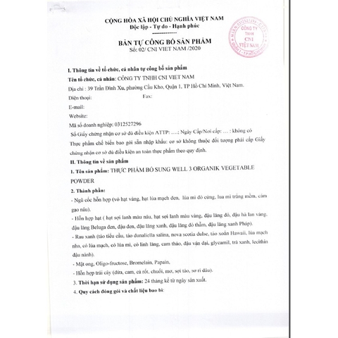 Bộ sản phẩm chăm sóc sức khỏe( 2 hộp Enzyme + 1 hộp Organik)-Hàng chính hãng CNI VN