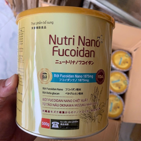 [Mẩu mới 2025]Thực Dưỡng Miễn Dịch Nutri Nano Fucoidan hộp 500g