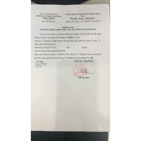 TRÀ CÀ GAI LEO LAVA 30 TÚI LỌC