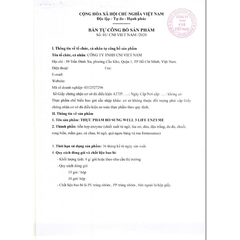 Bộ sản phẩm chăm sóc sức khỏe( 2 hộp Enzyme + 1 hộp Organik)-Hàng chính hãng CNI VN