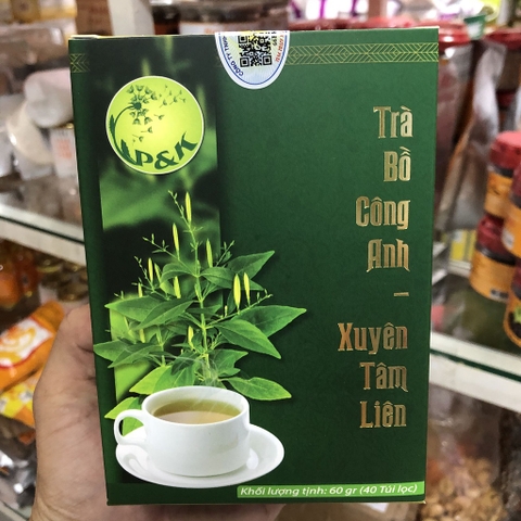 Trà Bồ Công Anh Xuyên Tâm Liên - Tăng đề kháng hộp 40 túi lọc
