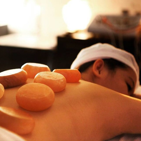 Viên Massage Đá Muối Himalaya massage body  -Nhập Khẩu Pakistan
