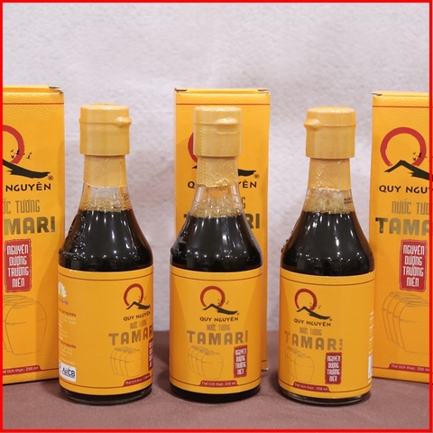 Combo 2 chai nước tương Tamari Quy Nguyên Thầy Tuệ Hải Chùa Long Hương 250ml
