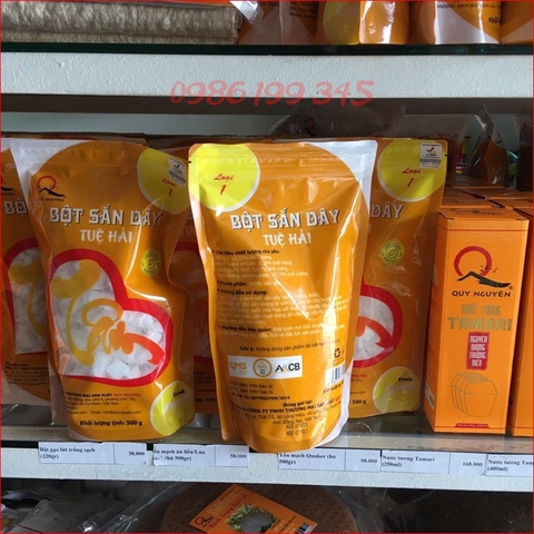 Combo 2 gói bột sắn dây nguyên chất quy nguyên thầy tuệ hải loại 1 gói 500g